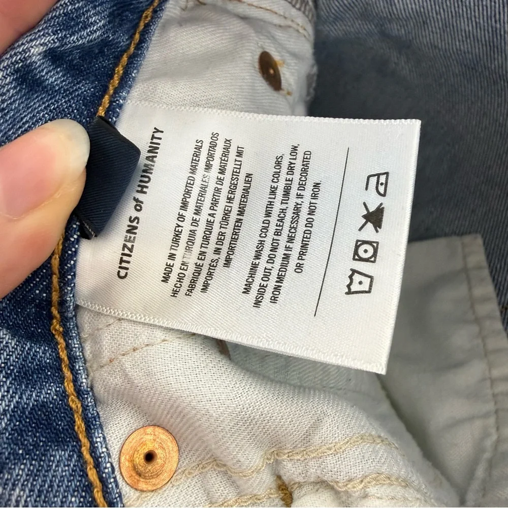 Citizens of Humanity Miro Relaxed Wide Leg Jeans in Pacifica - Picture 8 of 11